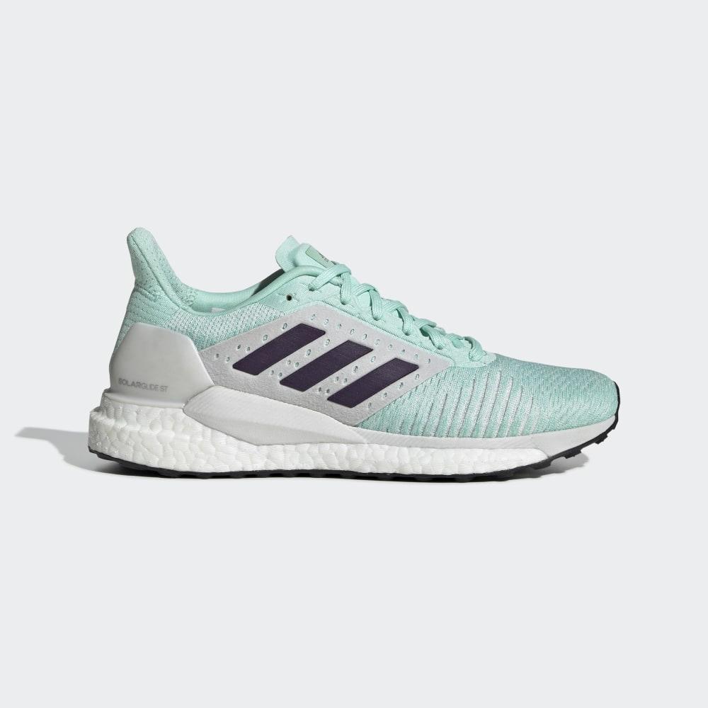 Adidas Women's Solar Glide ST Running Shoes Mint/Purple/Grey Ireland B96308